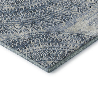 Addison Premium Washable Mayfield AMF113 Blue 5' x 7'6" Rug