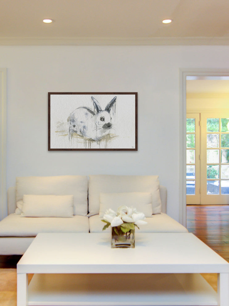 "Bon Lapin" Framed Painting Print, 36"x24"