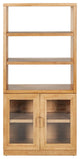 Safavieh Couture Roades Glass Cabinet Bookcase, Natural