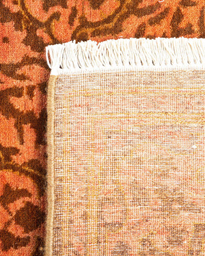 Mogul, One-of-a-Kind Hand-Knotted Area Rug Yellow, 2'7"x13'9"