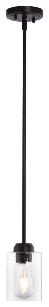 Lazzur Loing 1 Light 4" Matte Rubbed Oil Bronze Pendant