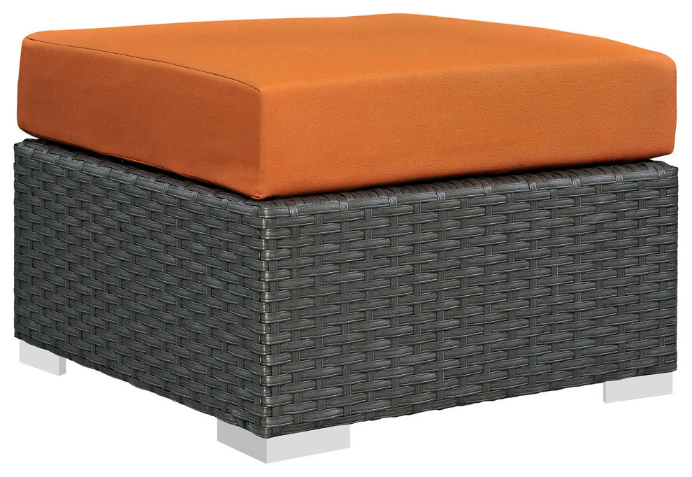 Modway Sojourn 8 Piece Outdoor Patio Sunbrella Sectional Set, Canvas Tuscan