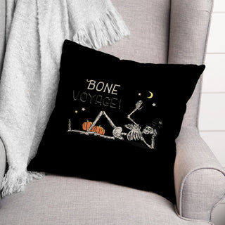 Bone Voyage! 16x16 Throw Pillow