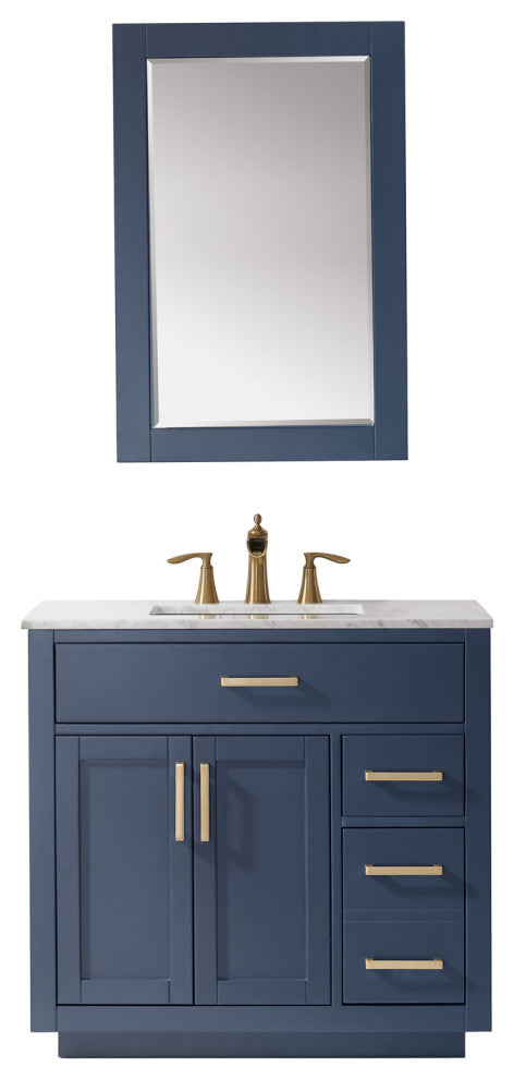 Ivy Bathroom Vanity Set, 36", With Mirror