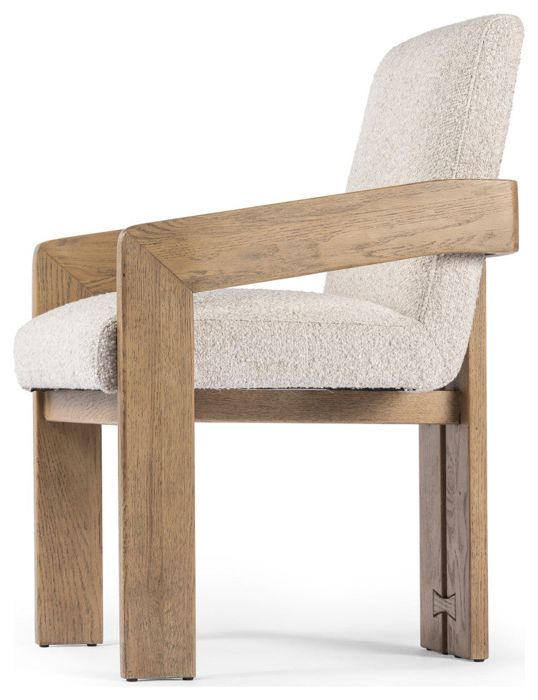 Roxy Dining Armchair Somerton Ash, Smoked Grey
