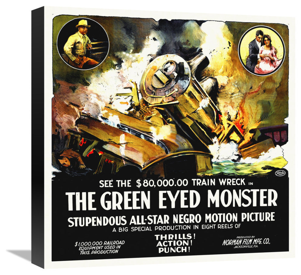 "The Green Eyed Monster,  1919, 6 sheet" Canvas Giclee, 18"x18"