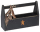 Farmhouse Decorative Tool Tote, Black