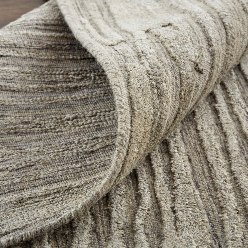Braeside T8005 Transitional/Casual Area Rug, Taupe/Gray, 8'x10'