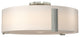 Impressions Large Semi-Flush, Sterling Finish, Opal Glass