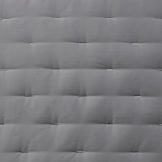 Lyocell Quilt Pillow Sham Set, 2 Piece, Gray, King