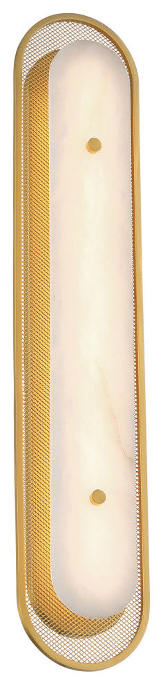 Tramore, Wall Sconce, 30", Gold, Alabaster