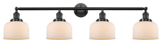 Bell 4-Light 44" Bath Vanity Light, LED, Oil Rubbed Bronze, Matte White