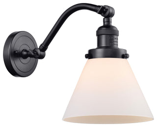 INNOVATIONS LIGHTING 515-1W-BK-G41-LED Large Cone 1 Light Sconce