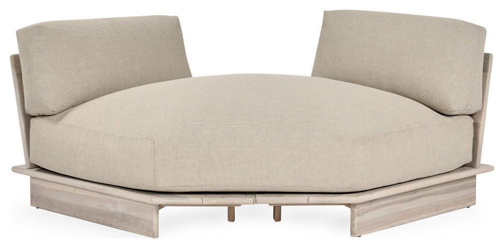 Livia Outdoor Teak Modular Sectional