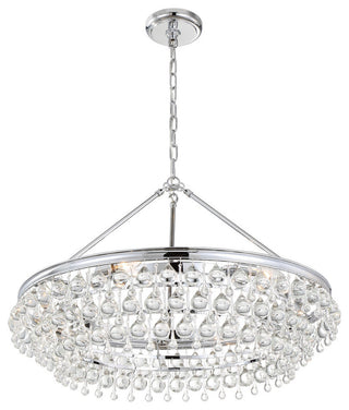Calypso 6-Light Chandelier, Polished Chrome Finish