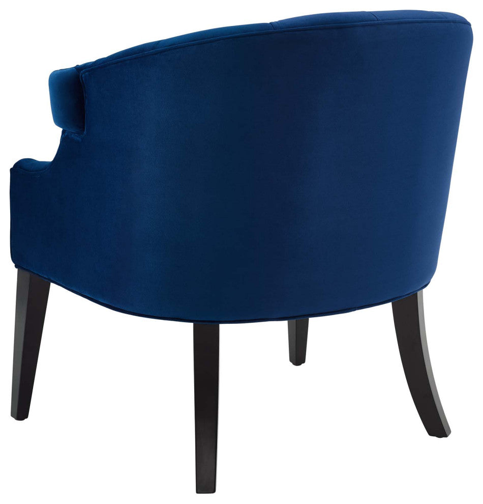 Armchair Accent Chair, Set of 2, Velvet, Blue Navy, Modern, Lounge Hospitality