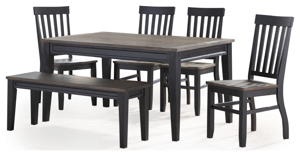 Raven Noir 6-Piece Dining Set