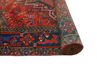 Fine Vintage Heriz Masamba Red/Navy Rug, 7'5 x 9'11