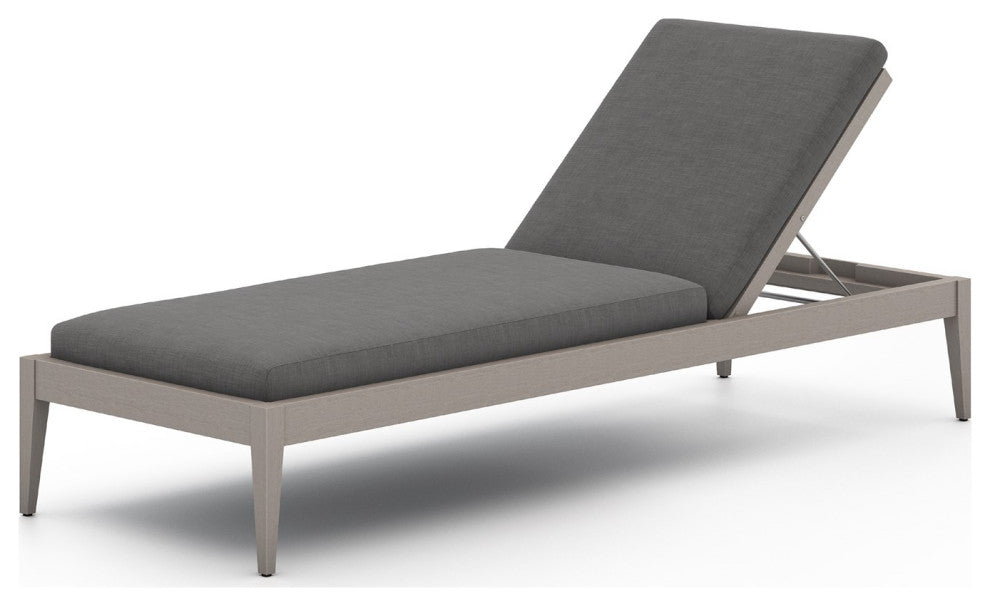 Sherwood Outdoor Chaise Lounge-Gry/Chrcl