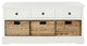 Safavieh Damien 3-Drawer Storage Bench, Distressed Cream