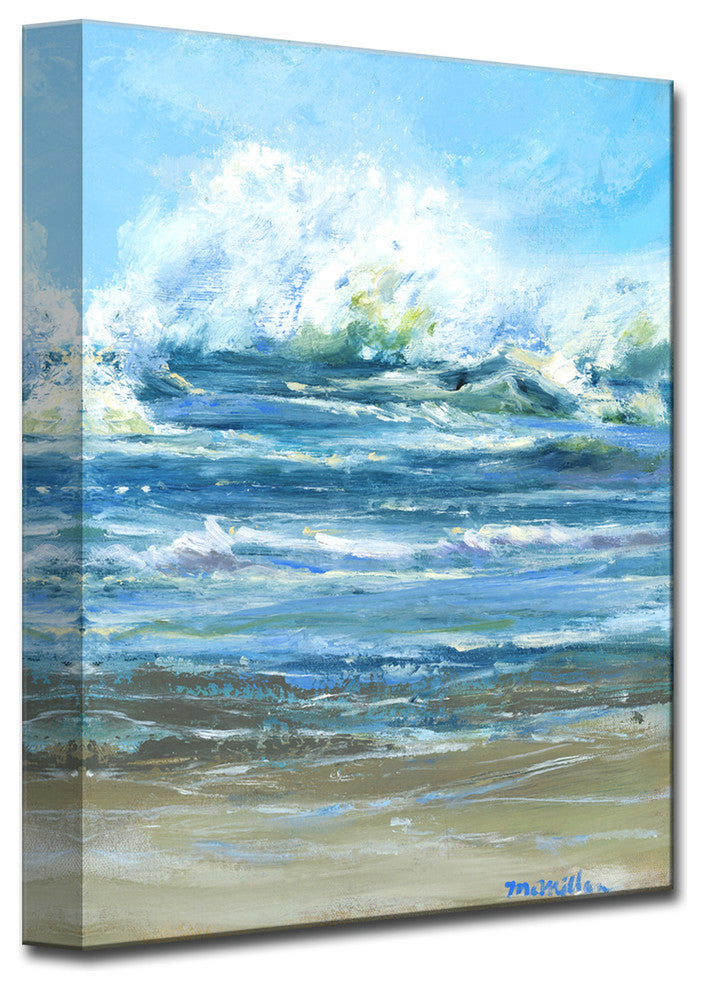 Crashing Wave' Ready2HangArt Canvas by Leslie Owens, 16"x20"