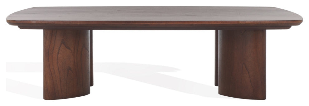 Safavieh Couture Barnard Rectangle Wood Coffee, Walnut