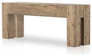 Abaso Console Table-Rustic Wormwood Oak