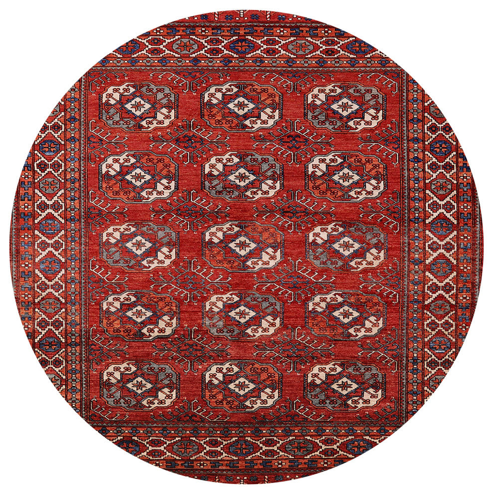 Ahgly Company Indoor Round Mid-Century Modern Area Rugs, 3' Round