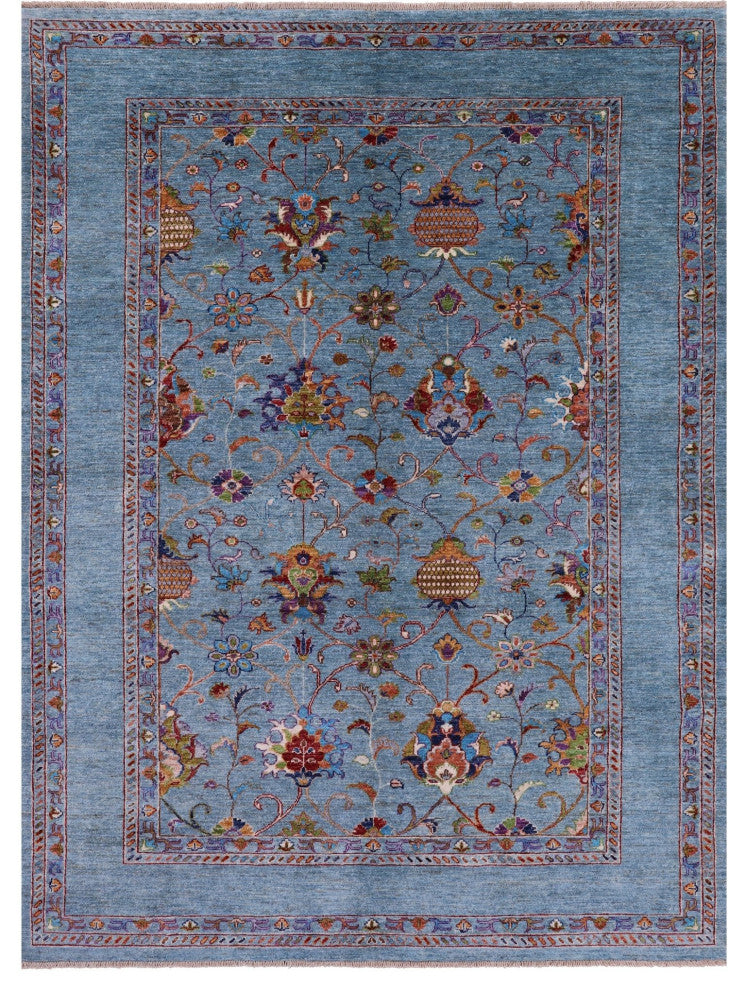 Persian Tabriz Handmade Wool Rug 5' 10" X 8' 1" Q10580
