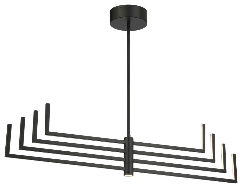 George Kovacs Articular LED Chandelier, Coal