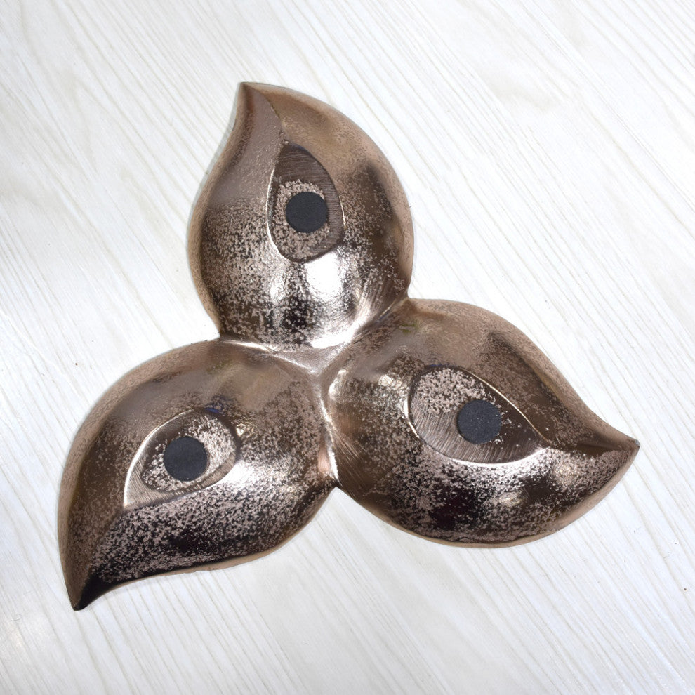 Handmade Decorative Aluminium Tray, Bronze Color Coated