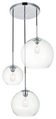 Elegant Lighting BAXTER Three Light Pendant LD2218C