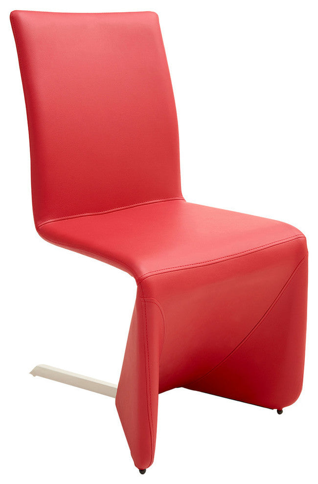 Bernice Dining Chairs, Red, Set of 2
