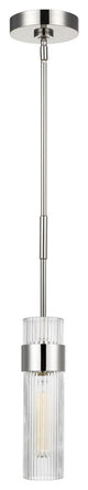 Geneva Medium Pendant, Polished Nickel
