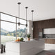 Quincy 1-Light Black Chrome Mini Pendant