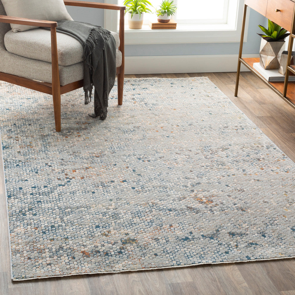 Surya Presidential PDT-2312 3'3"x5' Rug, Green/Blue/Ivory/Butter/Burnt Orange