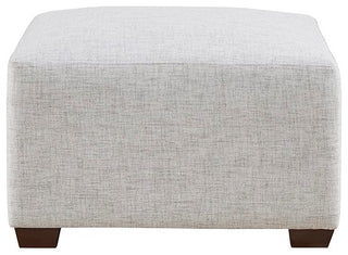 INK+IVY Molly Modular Corner Chair, Linen, Silver Grey, Ottoman