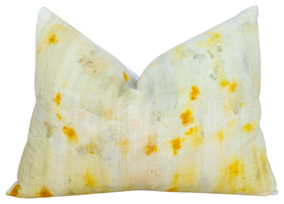 Puhor Tie Dyed Organic Silk Lumbar Pillow