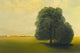 "Green Fields and Lone Tree" Painting Print on Wrapped Canvas, 36x24