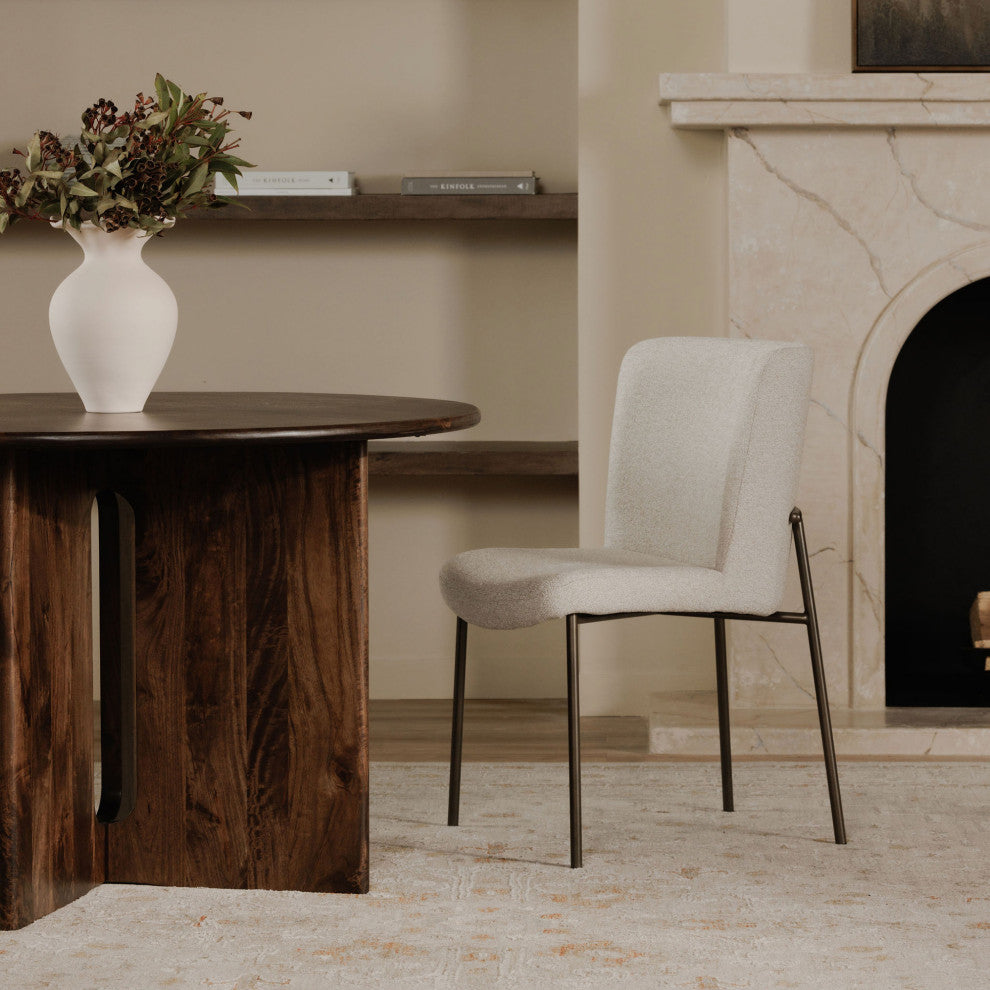 Early Dining Chair Beige-Set of Two