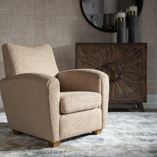 Uttermost 23694 Teddy Latte Accent Chair