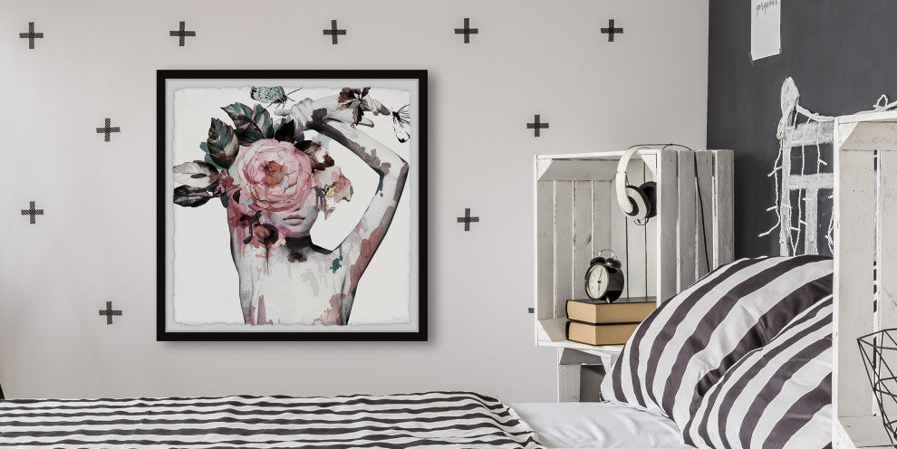 "Tainted Crown" Framed Painting Print, 18"x18"