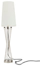 Nourison AKT01 Table Lamp, Silver, 8" x 8" x 33"