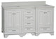 Nantucket 60" Bath Vanity, White, Quartz, Double Vanity