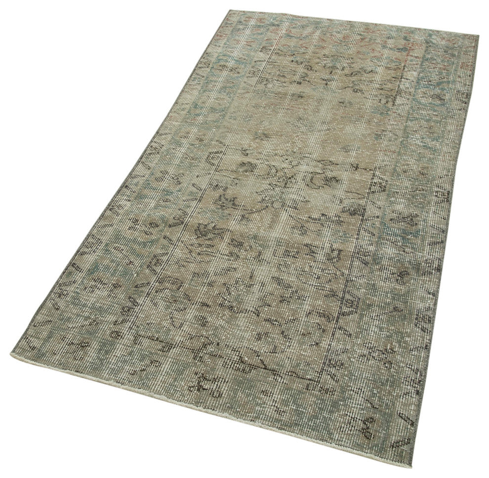 Rug N Carpet - Hand-knotted Oriental 2' 11'' x 5' 9'' Vintage Overdyed Rug