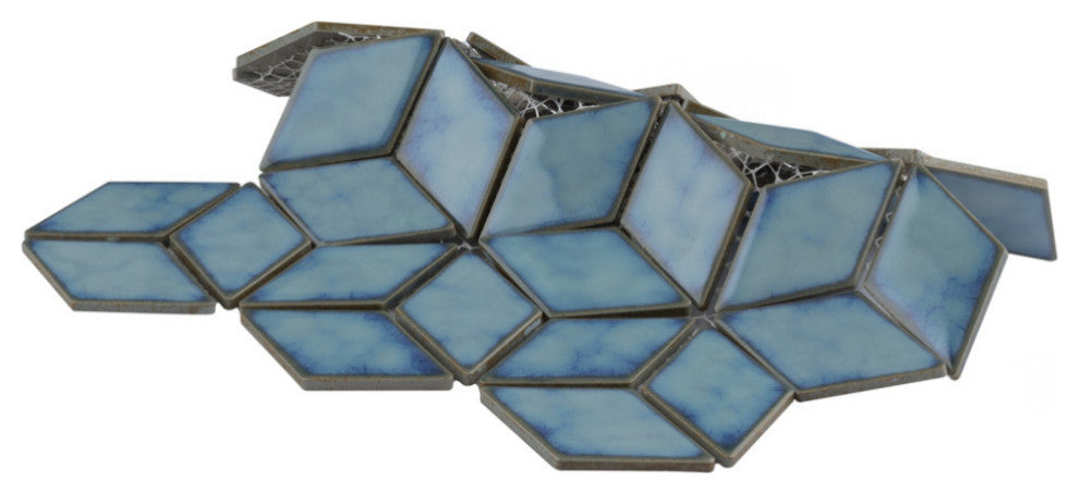 Hudson Rhombus Marine Porcelain Floor and Wall Tile