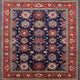 Ahgly Company Indoor Square Mid-Century Modern Area Rugs, 6' Square