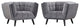 Gray Bestow 2 Piece Performance Velvet Armchair Set