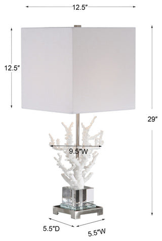 Uttermost Corallo White Coral Table Lamp 29679-1