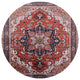 Ahgly Company Indoor Round Mid-Century Modern Area Rugs, 7' Round